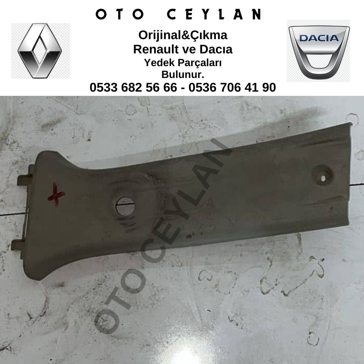 769148132R 769142765R Logan İç Direk Bakaliti Çıkma Orijinal