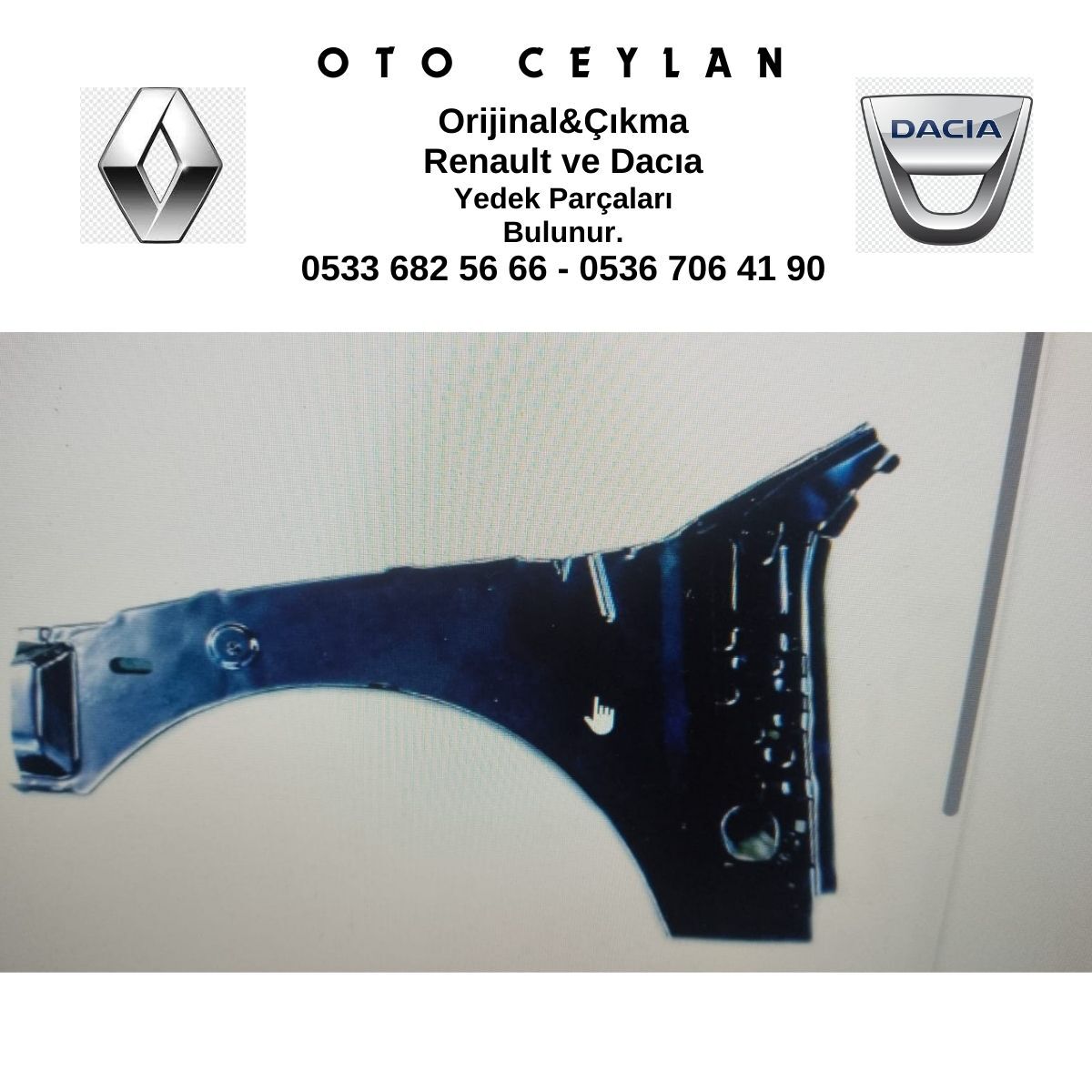 6001549854 LOGAN SOL ÖN ÇAMURLUK İÇ SACI