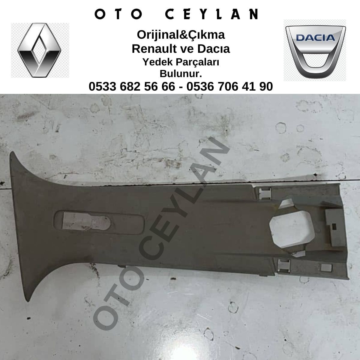 769136118R Megan 4 İç Plastik Çıkma Orijinal