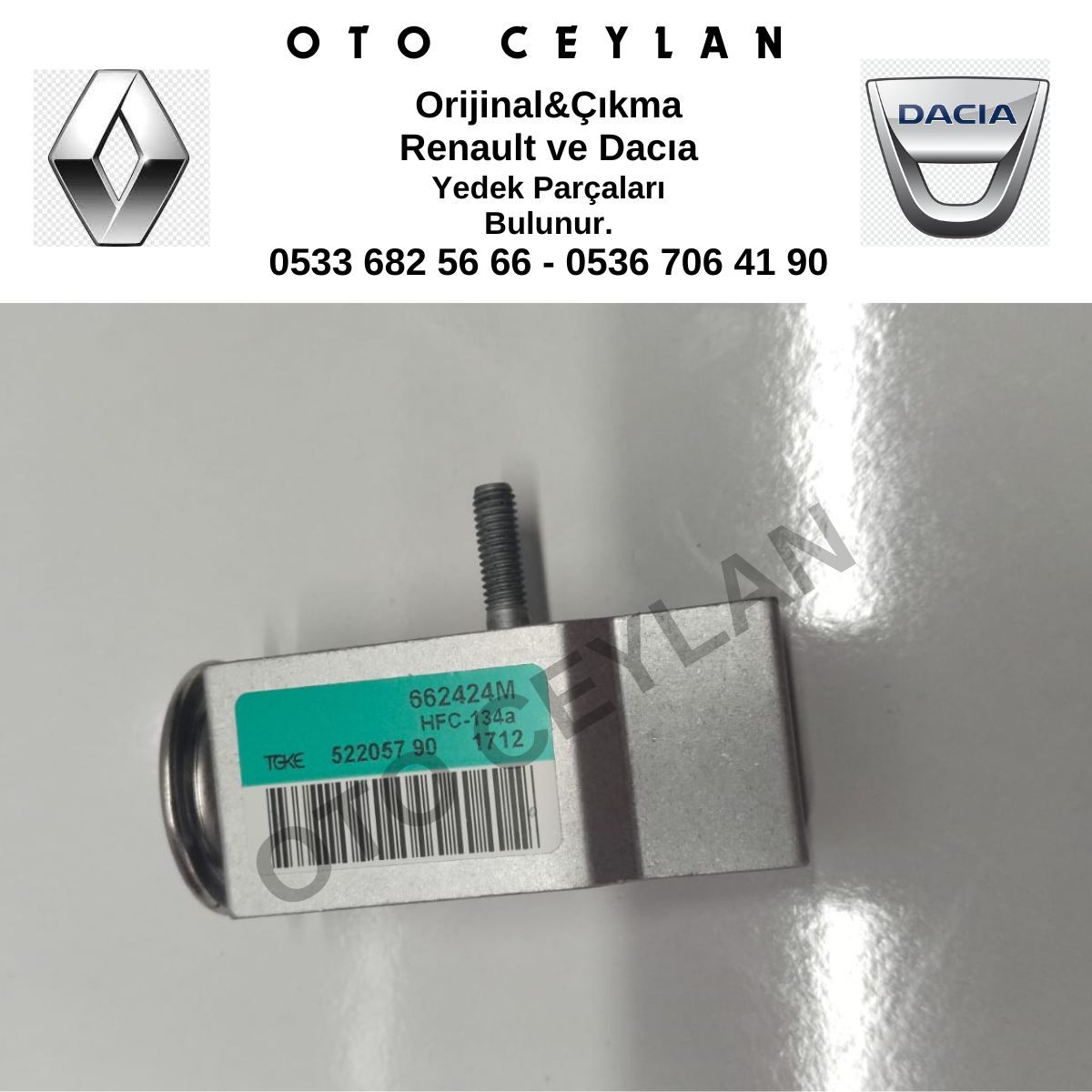 7701047852 Kango 1 Clio 2 Genleşme Vanası Klima Sıfır Orijinal