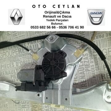 8200291148 CLIO 3 SOL ÖN CAM KRİKOSU ELEKTRİKLİ