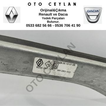 8200291147 Clıo 3 III Sağ Cam Krikosu Çıkma Orijinal
