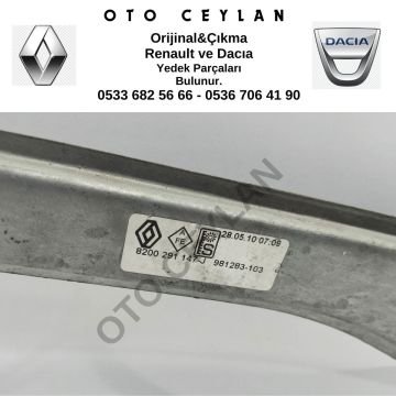 8200291147 Clıo 3 III Sağ Cam Krikosu Çıkma Orijinal