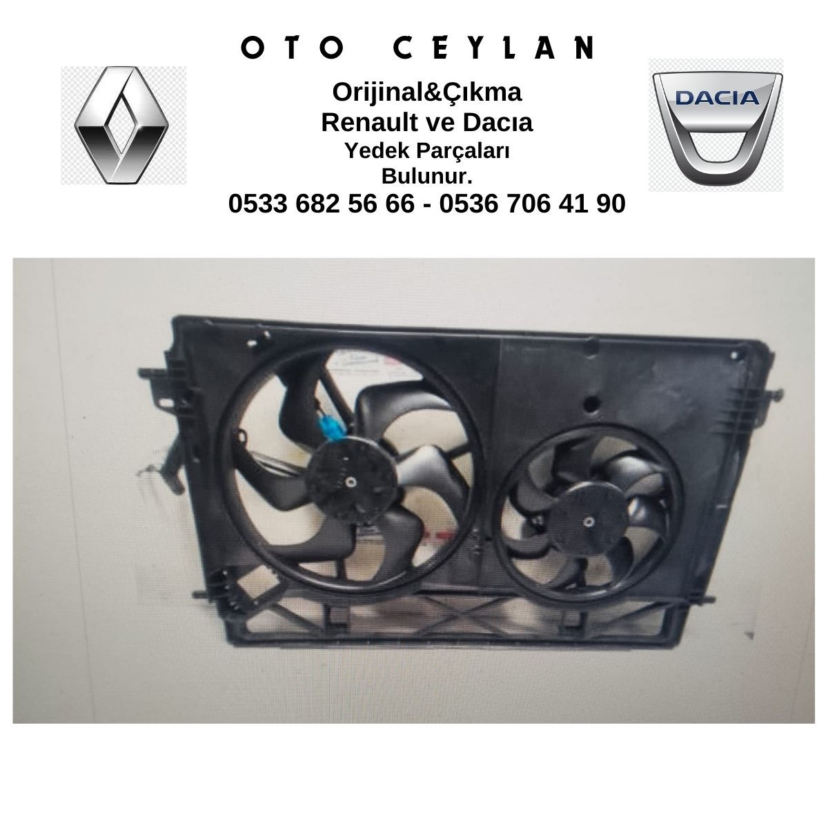 214818795R TRAFIC 3 FAN KOMPLE