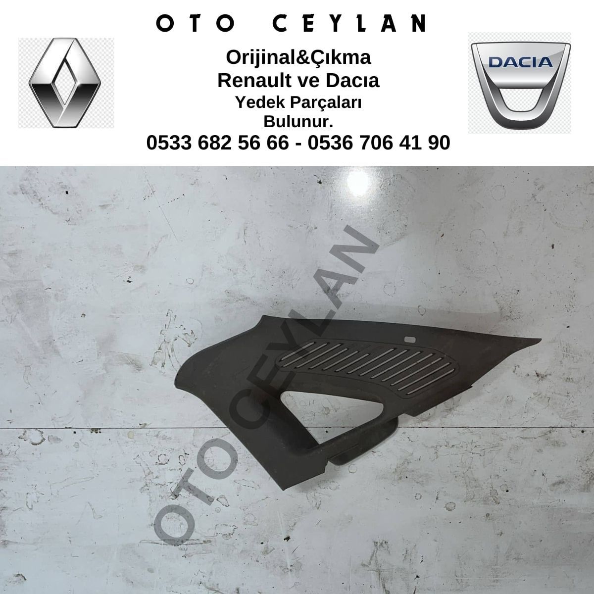 8200674939 Symbol Thalia Sağ Arka Çamurluk Üstü Kaplaması Çıkma Orijinal