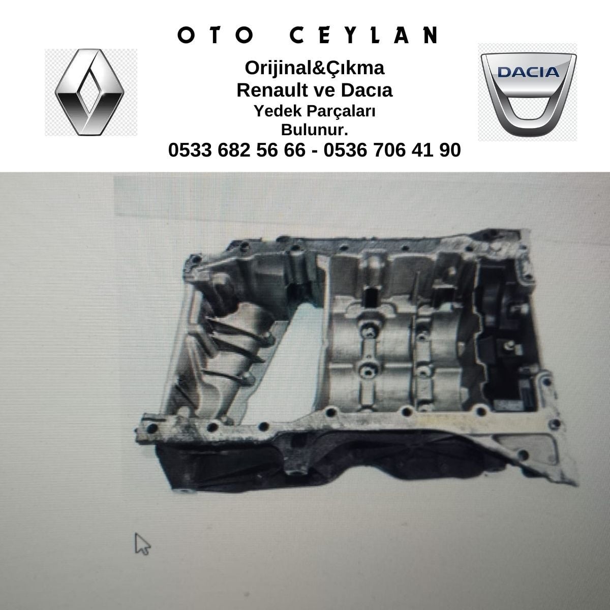 110172951R MASTER 3 YAĞ KARTER ORJİNAL MAİS