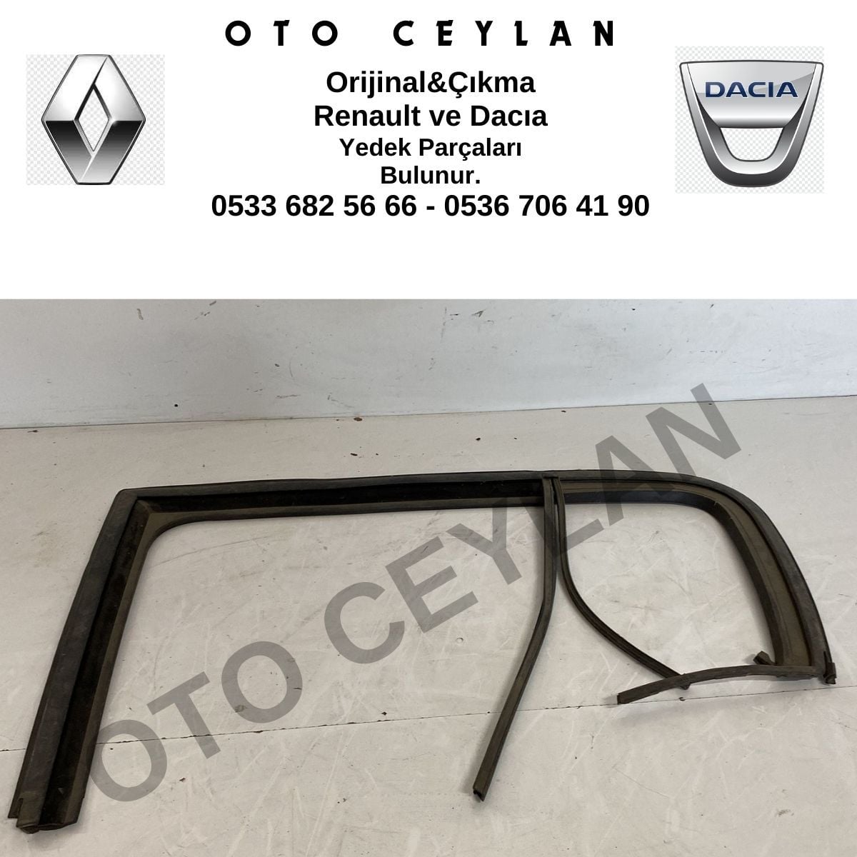 Megane 3 Sol Arka Kapı Cam Fitili Orijinal Çıkma