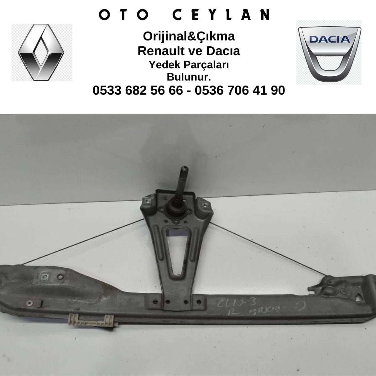 1140941291 Clıo 3 Sol Arka Cam Krikosu Çıkma Orijinal