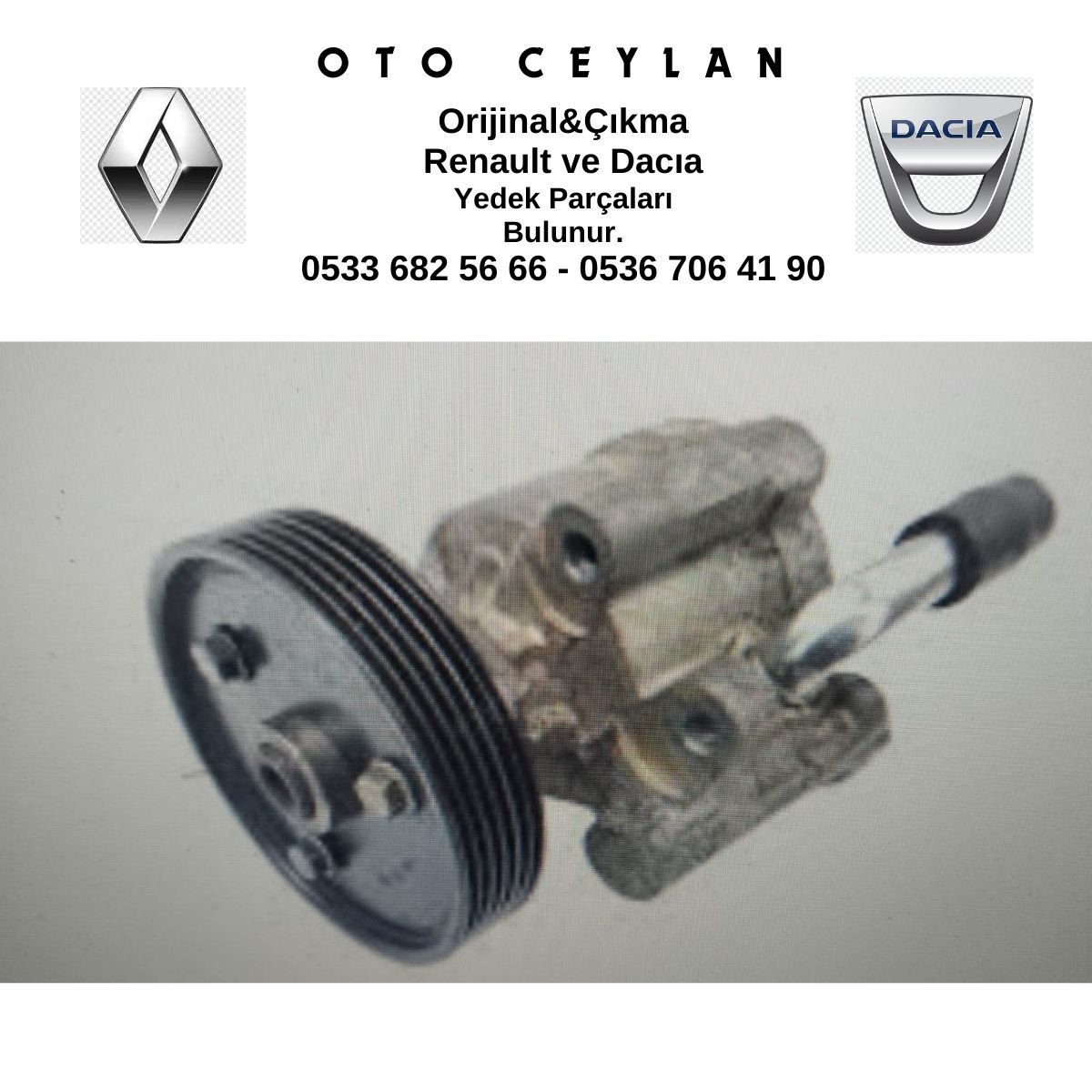 7700417308 LAGUNA MEGAN DİREKSİYON POMPASI SIFIR