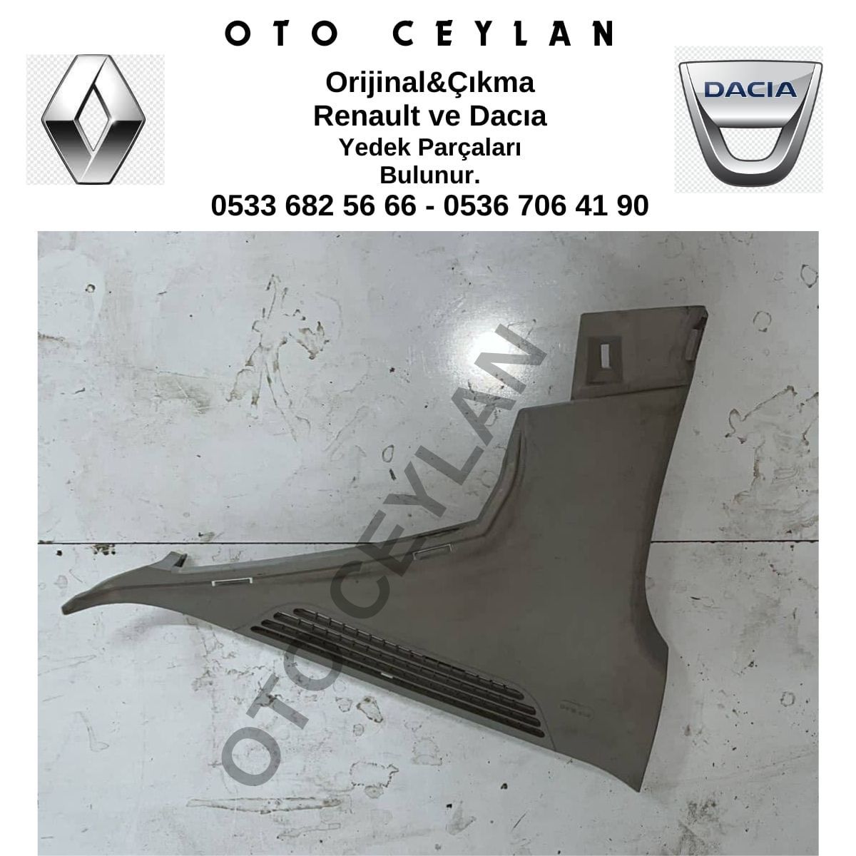 8200079408 Megane 2 Arka Sol Direk Bakaliti Çıkma Orijinal