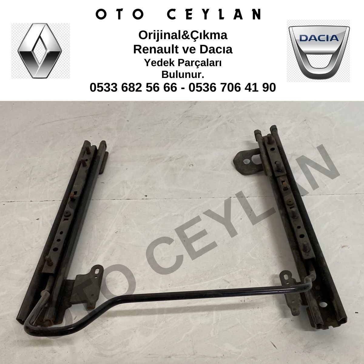 Clio 3 Koltuk Kızağı Sol Orijinal Çıkma