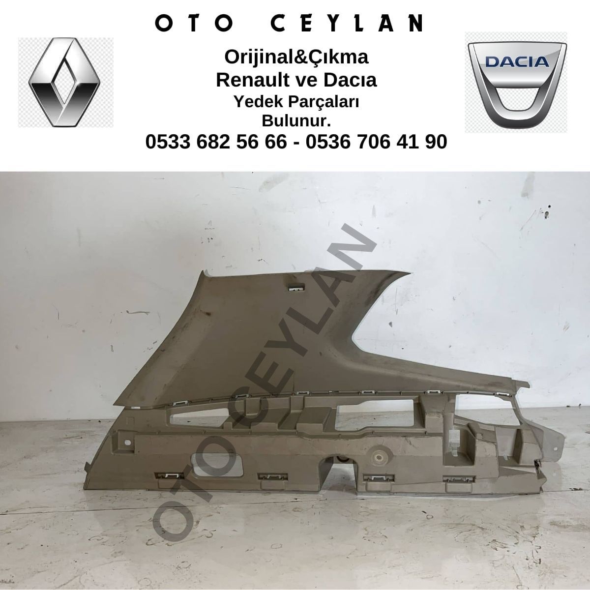 769378166R Duster Arka Amortisörün İç Döşemesi Çıkma Orijinal