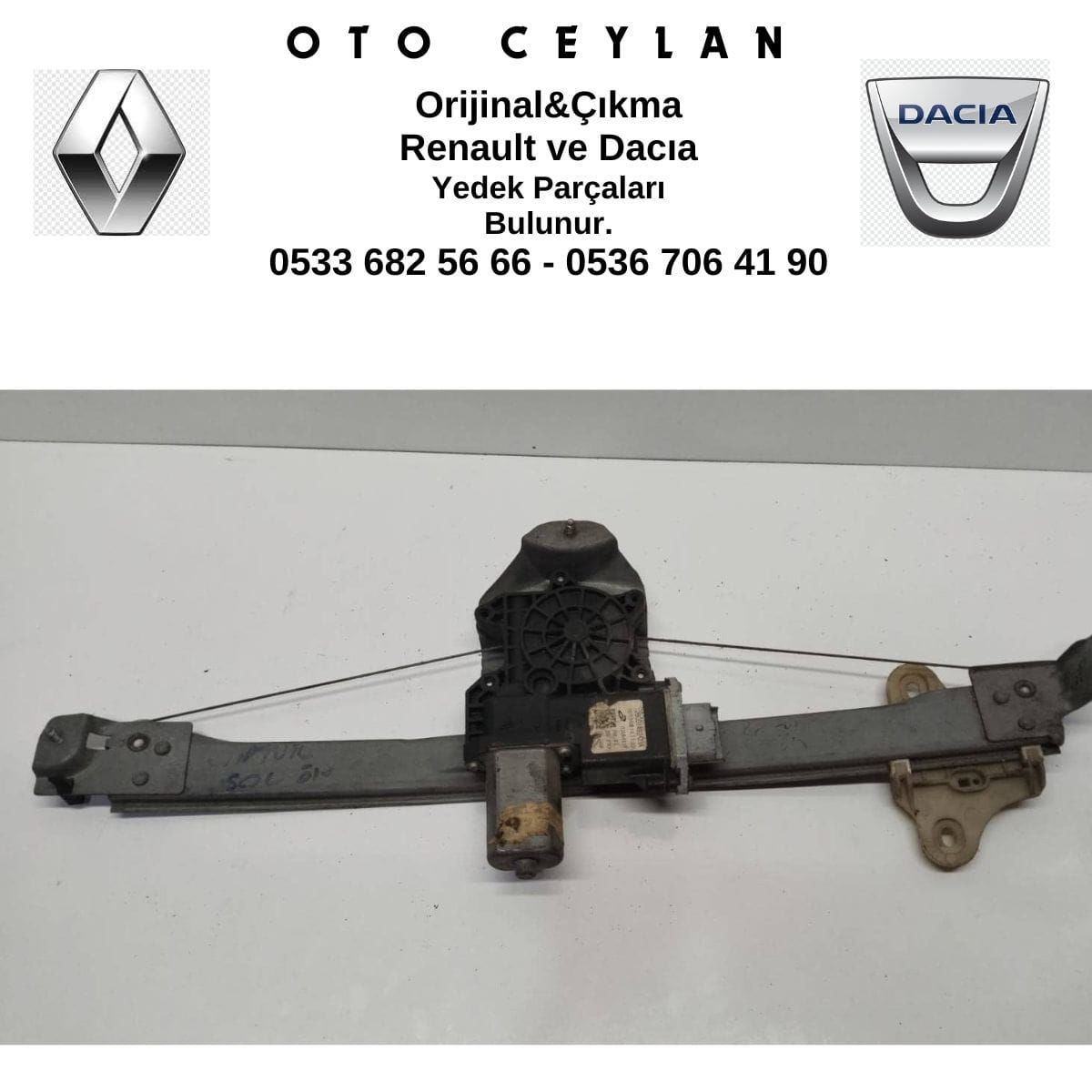 807016525R Captur Ön Cam Krikosu Sol Çıkma Orijinal