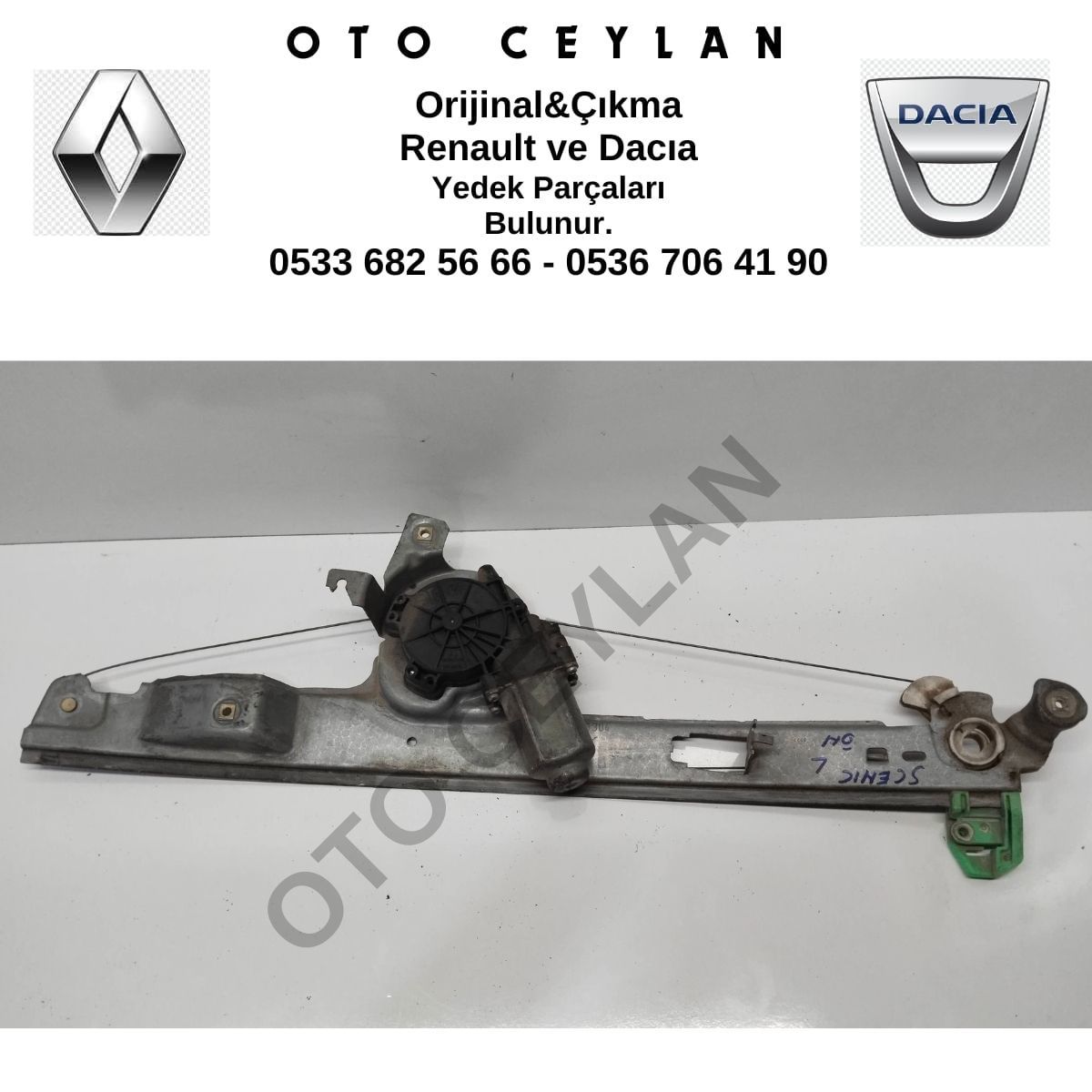 8201010937 Scenıc 2 Sol Ön Cam Krikosu Çıkma Orijinal