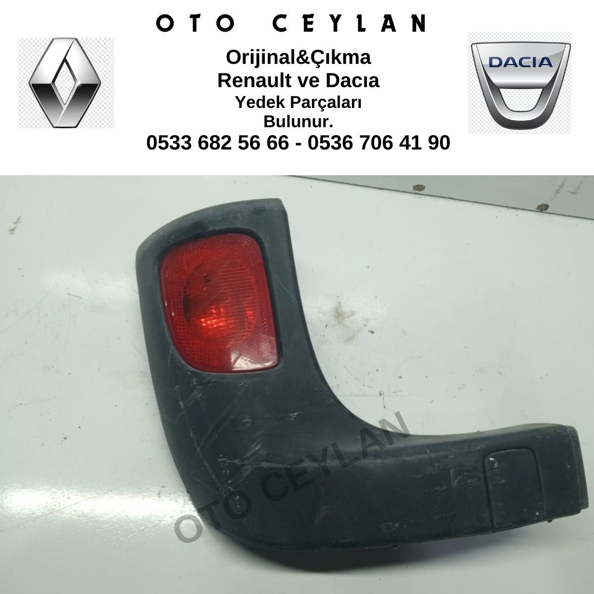 8200499041 Kango 3 Sol Arka Tampon Bandı Köşesi Orijinal Çıkma