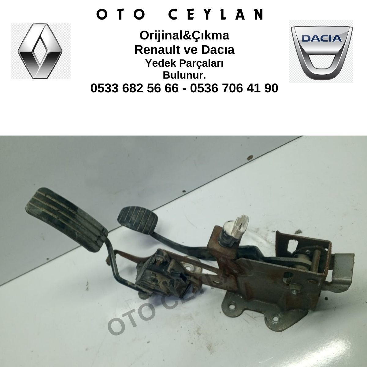 Kango 3 Pedal Takımı Orijinal Çıkma