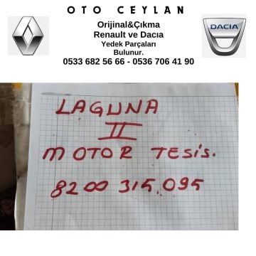 8200315095 Laguna II Motor Tesisatı sıfır orijinal mais malıdır 1.6 16 k4m