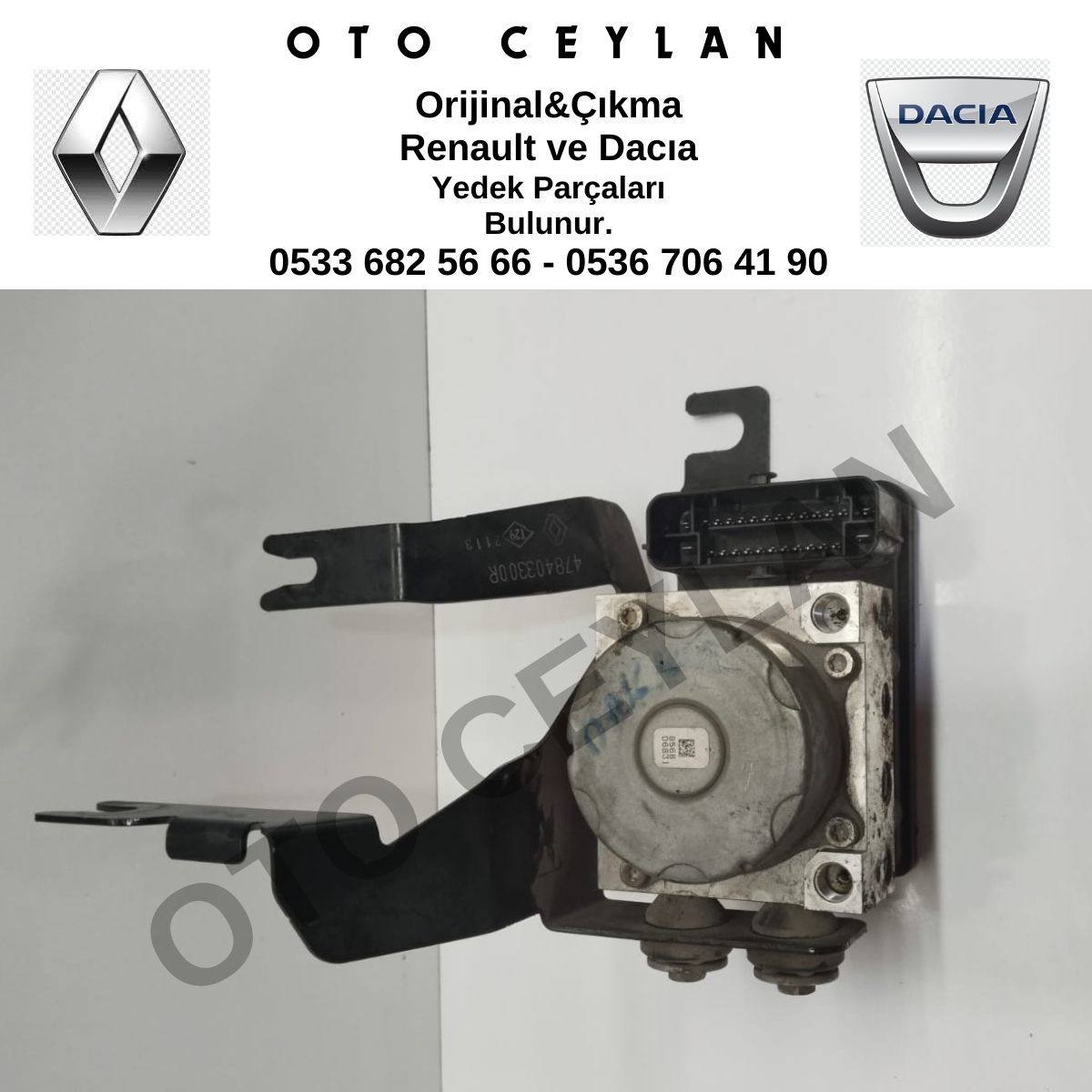 476608587R Duster Dokker Lodgy Abs Beyni Orijinal Çıkma