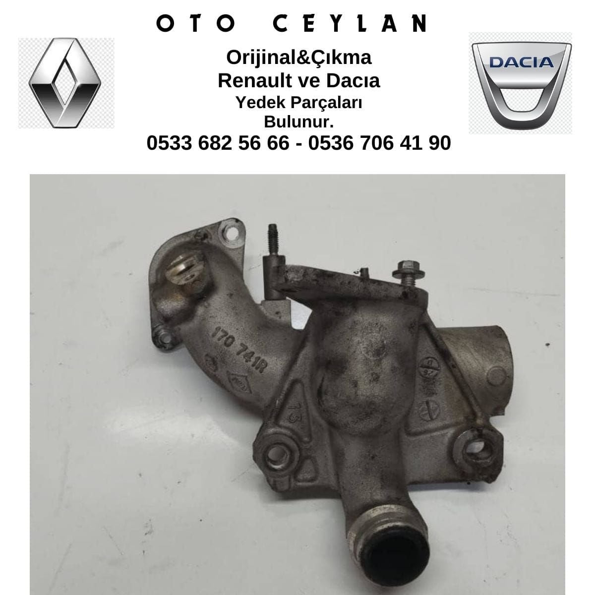 170741R Megan 3 EGR Bağlantı Sportu Çıkma Orijinal