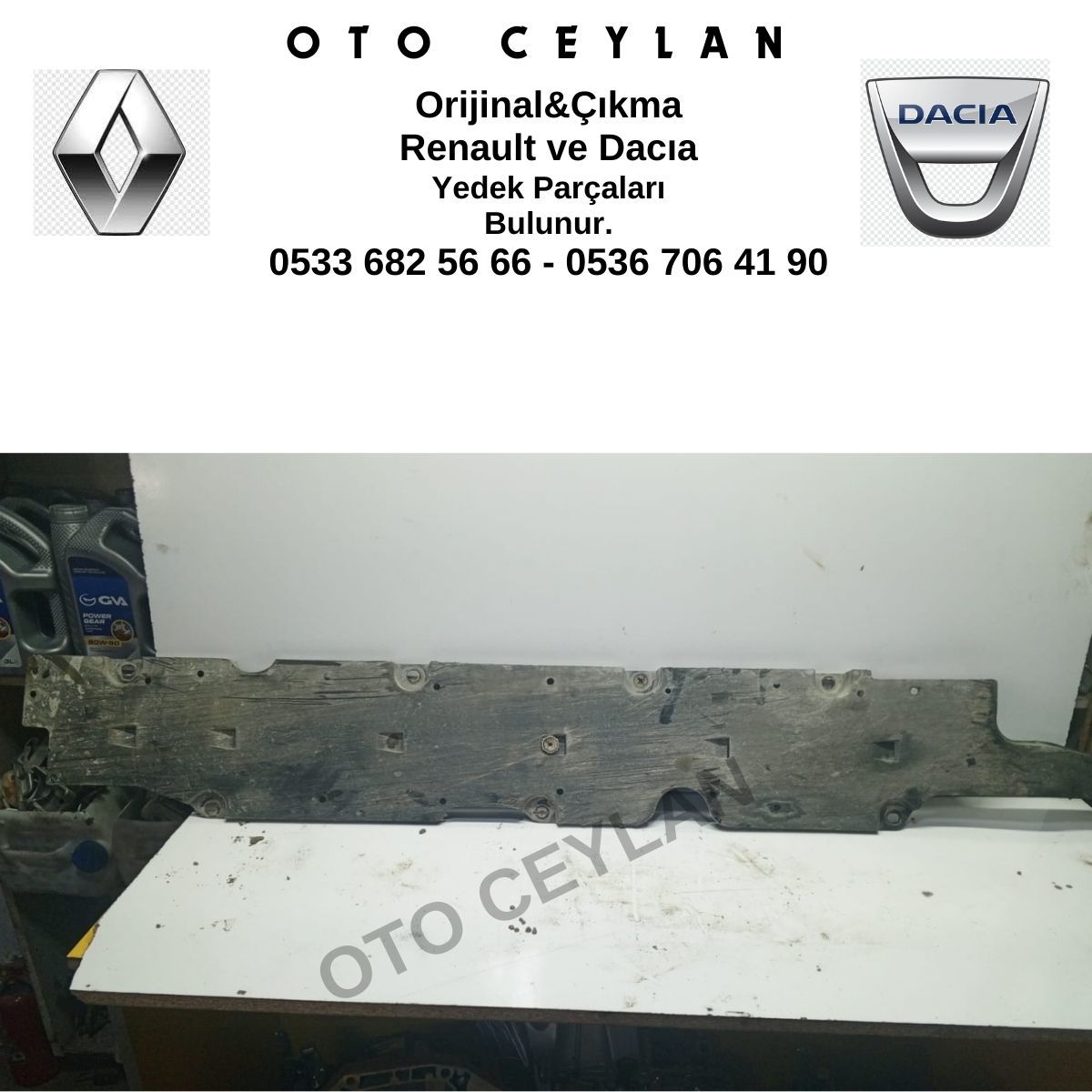8200595591 Kango Yakıt Borusu Koruyucusu Orijinal Çıkma