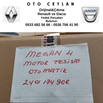 240117490R Megan IV Motor Tesisatı Otomatik Çıkma