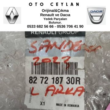 827218730R Sandero 3 Sol Arka Cam Krikosu Sıfır Orijinal
