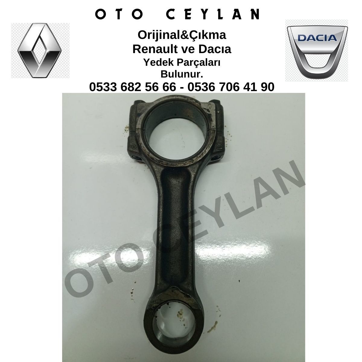 701476250 Megane Laguna Trafik 2 1.9d F9Q Piston Kolu Orijinal Çıkma