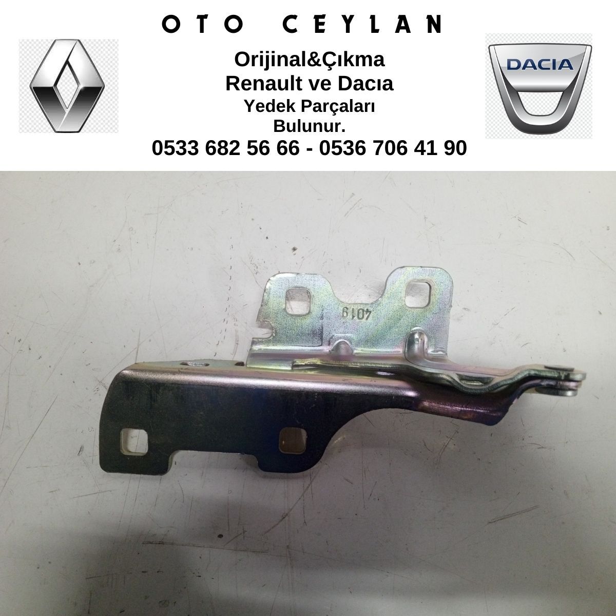 8200676608 Clio 2-II Symbol Thalia Sağ Motor Kaput Menteşesi (2009-2012)