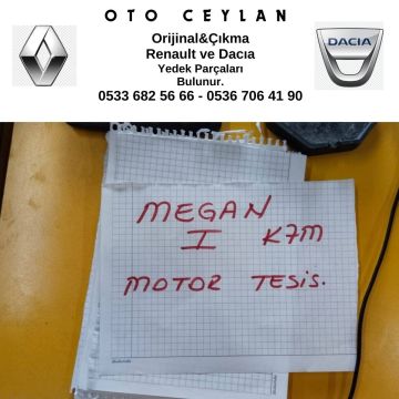 Megan 1 K7M Motor Tesisatı Çıkma