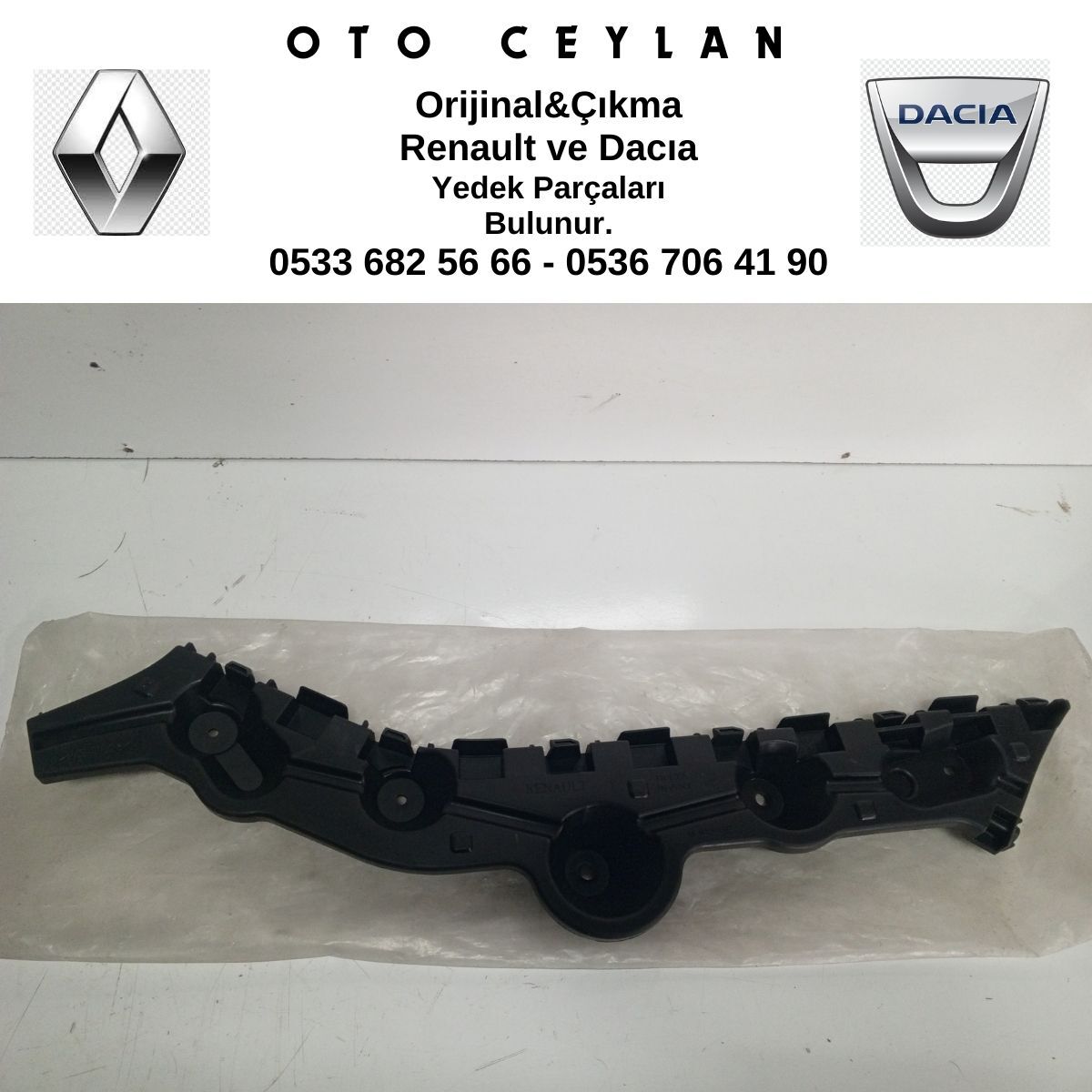 850442059R LOGAN MCW ARKA TAMPON BRAKETİ 2013--ORİJİNAL