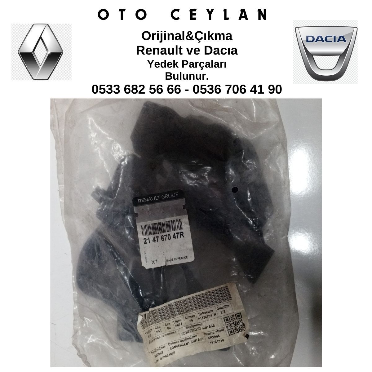 214767047R TRAFIC ÖN TAMPON SİS FAR YUVASI SAĞ