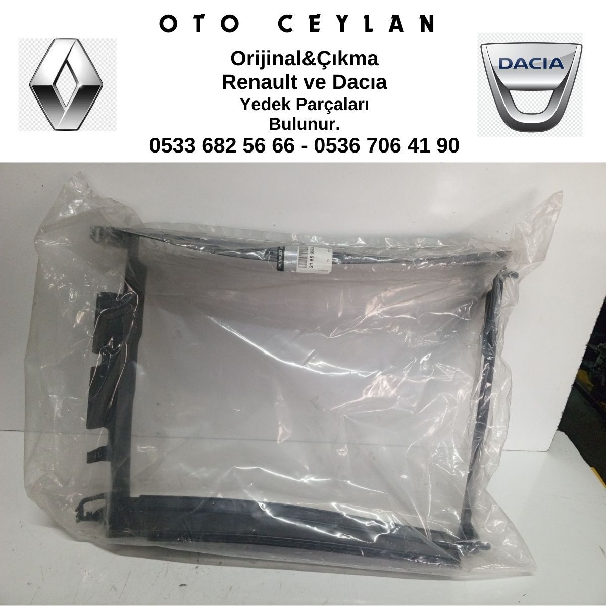 215595838R LODGY DOKKER RADYATÖR HAVA YÖNLENDİRİCİ DAVLUMBAZI ORİJİNAL