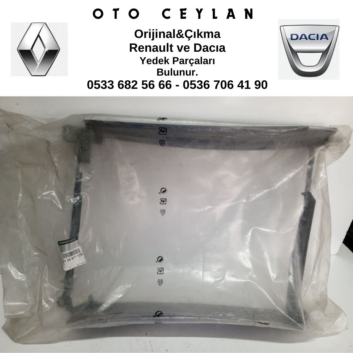 215597712R DUSTER RADYATÖR HAVA YÖNLENDİRİCİ DAVLUMBAZI