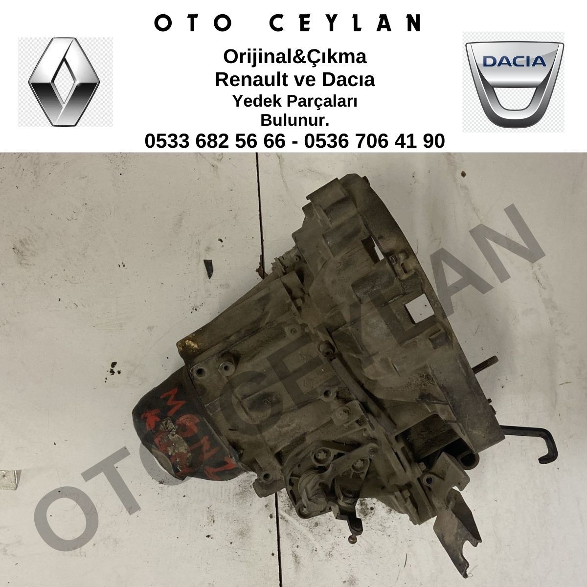 7701717366 Megane 2 Şanzıman JH3105 1.6 16v Orijinal Çıkma bogazda kırık var