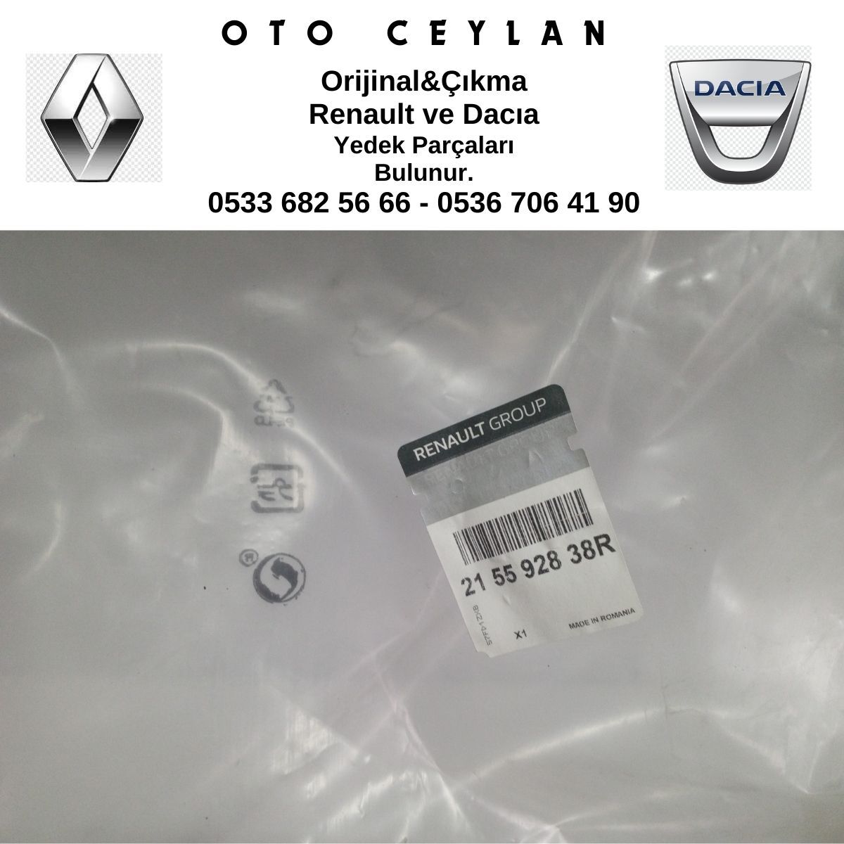 215592838R DUSTER RADYATÖR HAVA YÖNLENDİRİCİ DAVLUMBAZI