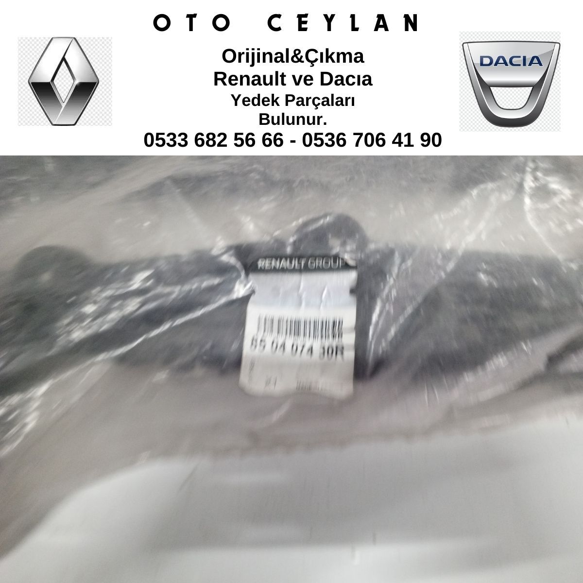 850407430R TRAFIC 3 ARKA TAMPON BRAKETİ TAKIM SAĞ SOL ORİJİNAL