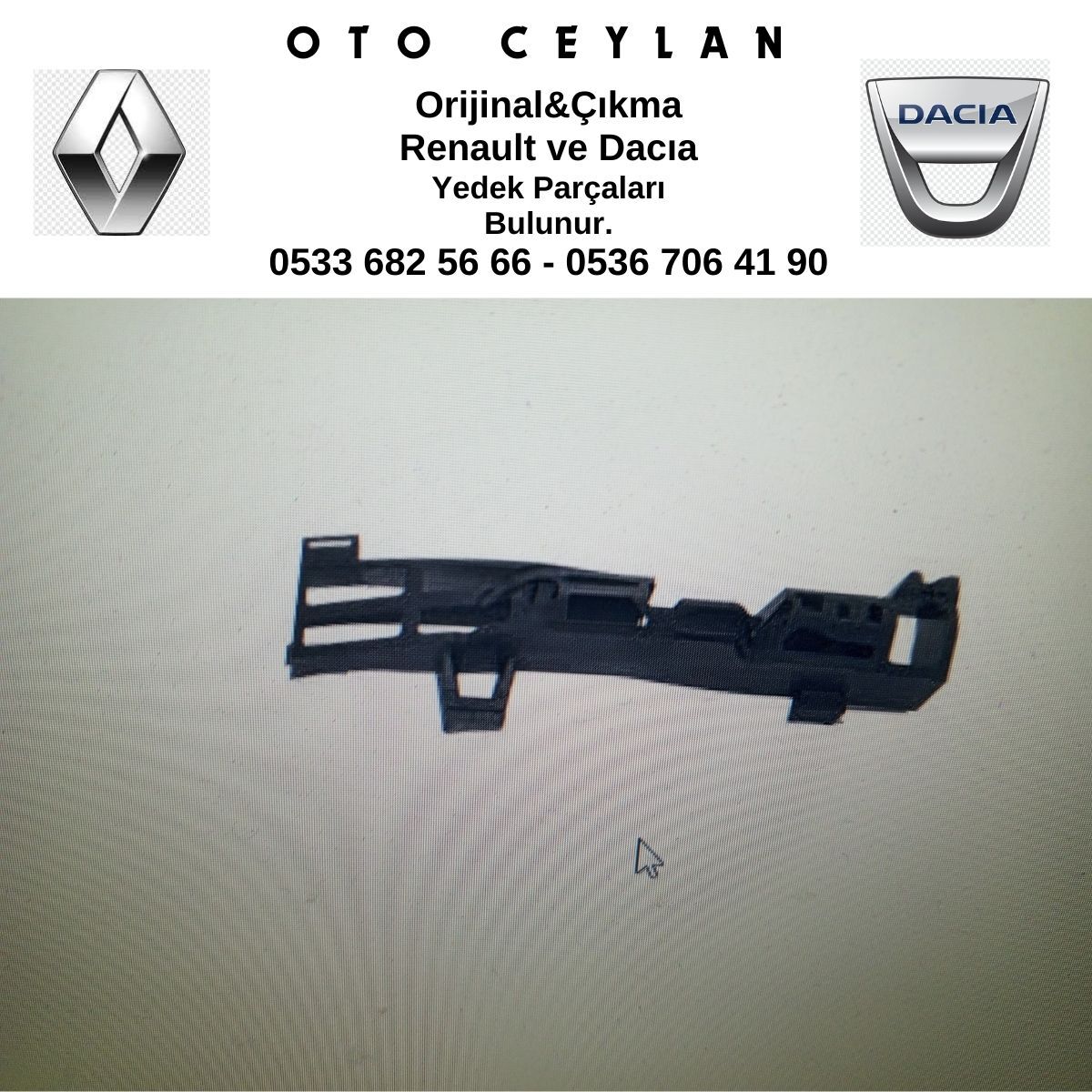 620920671R DUSTER ÖN TAMPON İÇ SAĞ DARBE EMİCİ