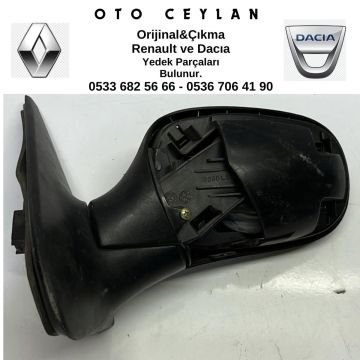 Clio 2 Sol Ayna Yarım Kapak Elektirikli Çıkma Orjinal