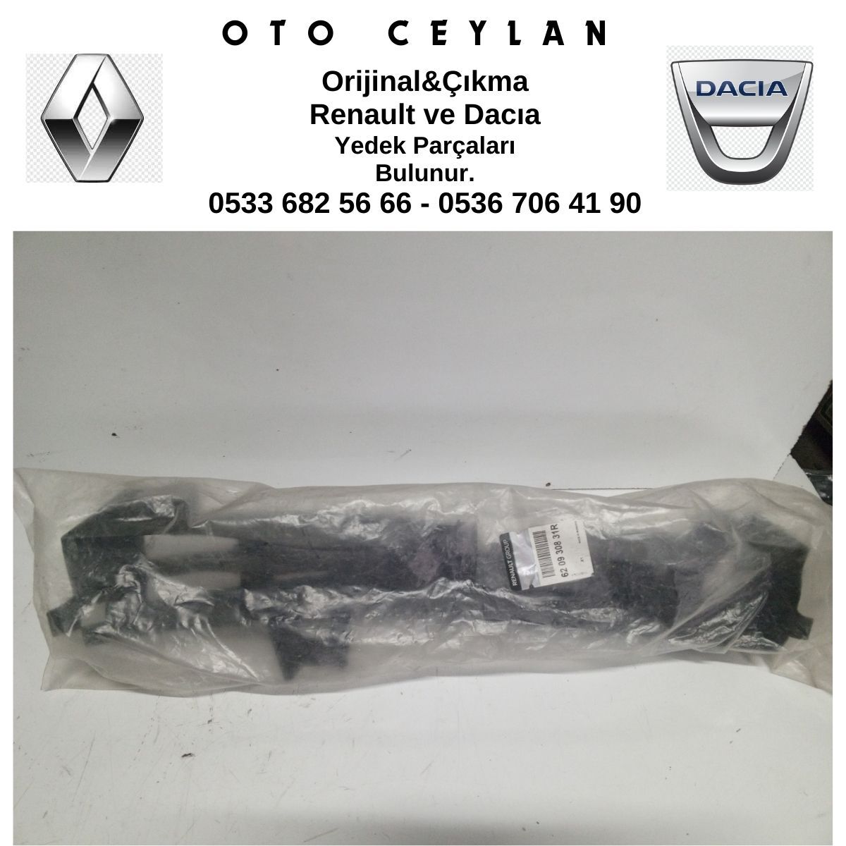 620930831R DUSTER ÖN TAMPON SOL DARBE EMİCİ 2009-2012