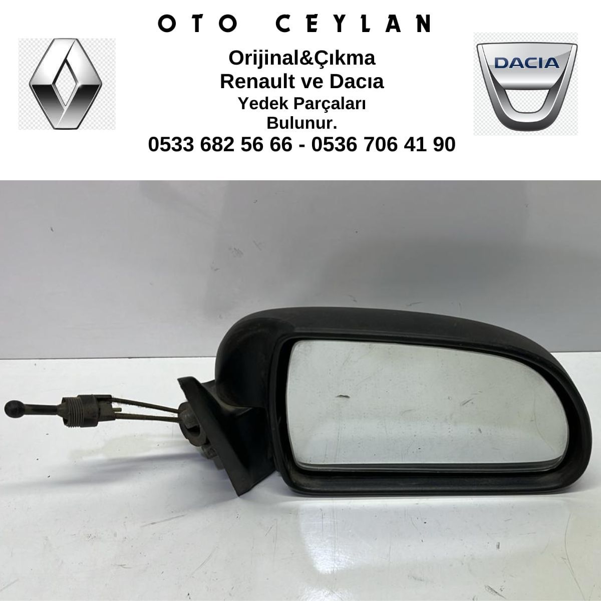 7702258304  R.9 YM Sağ Ayna Çıkma Orjinal