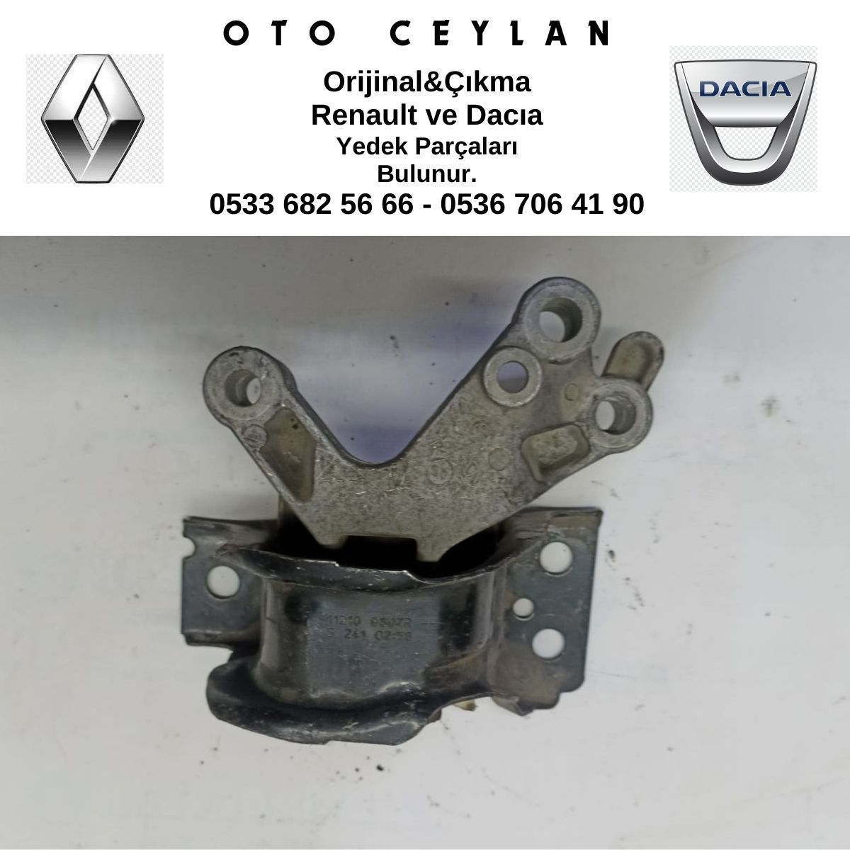 112108607R Kangoo 1.5 DCİ 90 Beygir Motor Takozu Sağ Çıkma