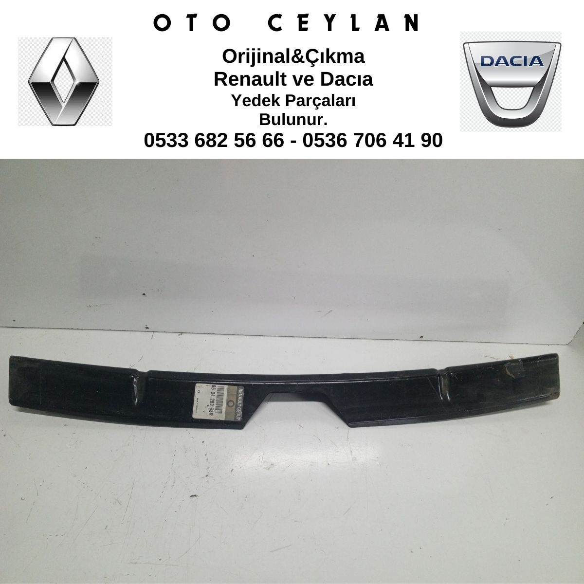 850428363R LODGY ARKA TAMPON SPORTU SIFIR ORİJİNAL