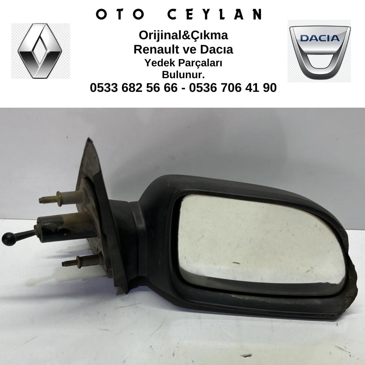 7700789180 R.19 Sağ Ayna Çıkma Orjinal