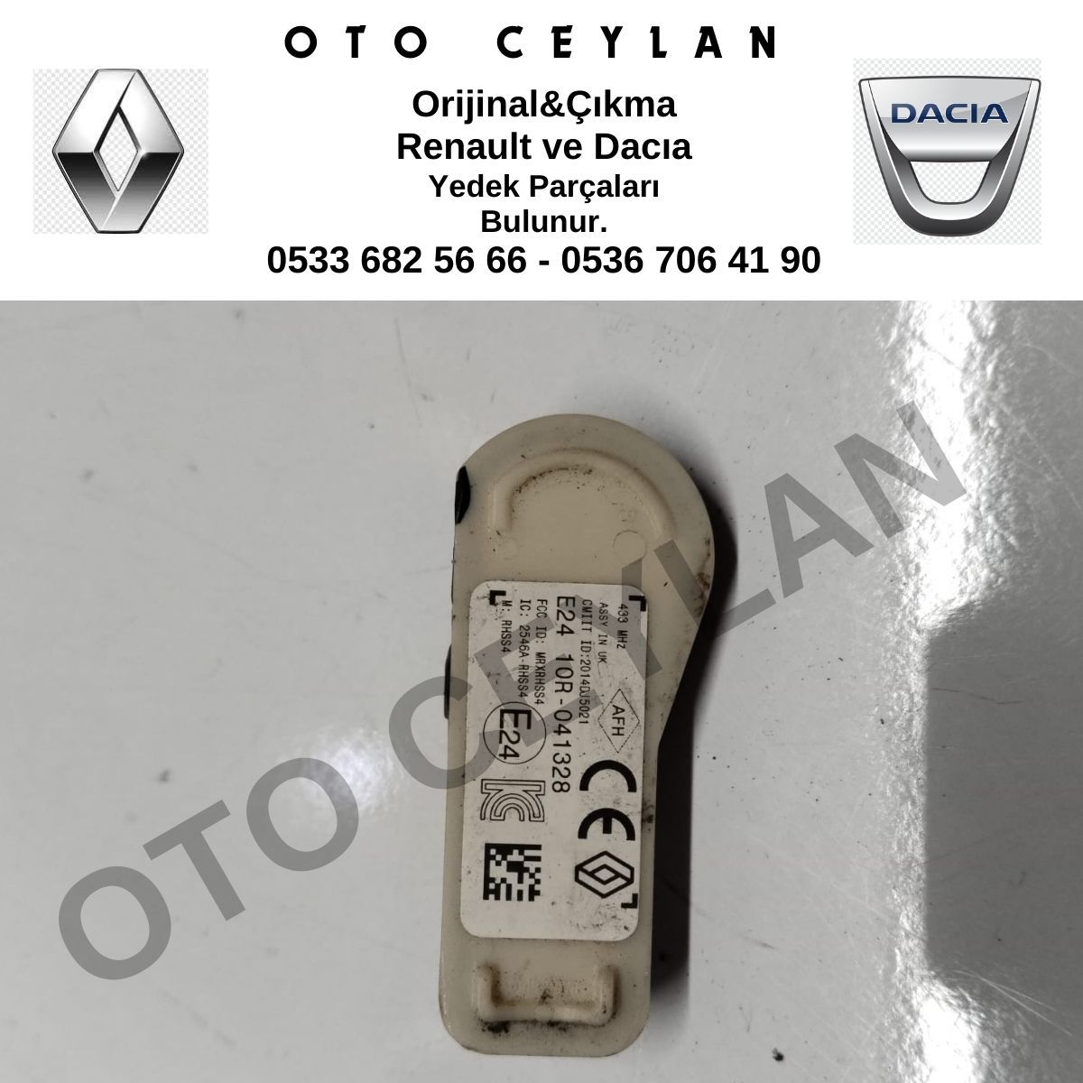 407009322R Logan Sandero 2 Clio 4 Captur Lastik Basınç Subabı Sensörü Orijinal Çıkma