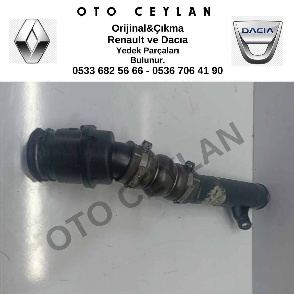 144609787R Megane 4 Kadjar Turbo Hortumu 1.5Dci K9K Orijinal Çıkma