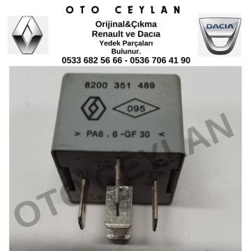 8200351489 Megane 3 4 Talisman Fluence Beş Ayaklı Röle Çıkma Orijinal