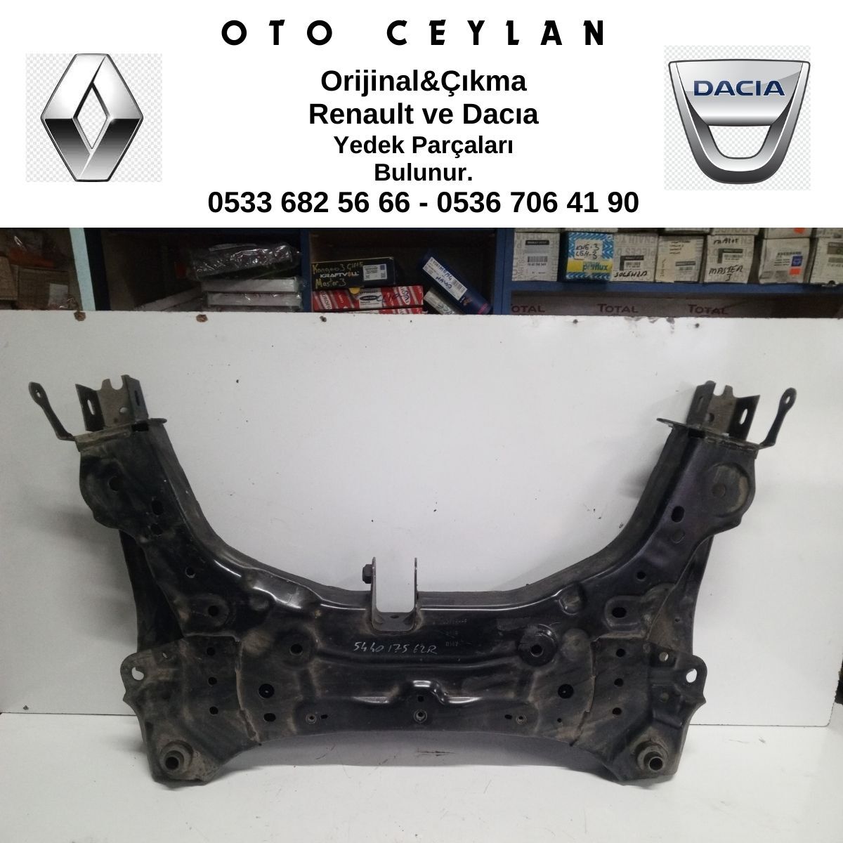 544017562R CLIO 5 MOTOR ALT BEŞİĞİ ARKA BEŞİK PARÇA