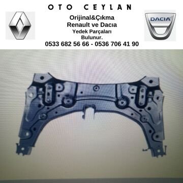 544017562R CLIO 5 MOTOR ALT BEŞİĞİ ARKA BEŞİK PARÇA