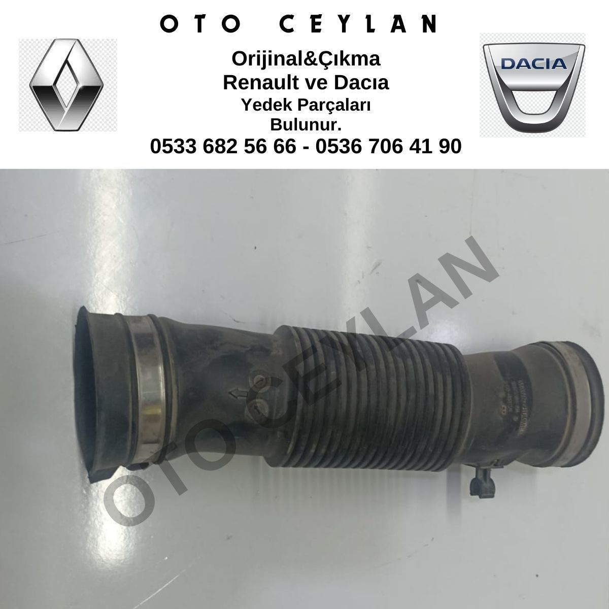 165757148R Dokker Duster Lodgy Hava Filtre Hortumu 1.5Dci K9K Orijinal Çıkma