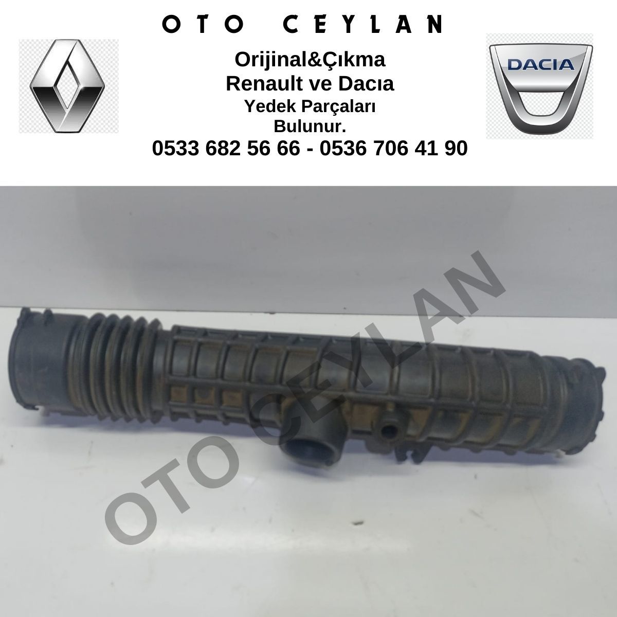 165780388R Clio 4 Lodgy Hava Filtre Borusu Orijinal Sıfır